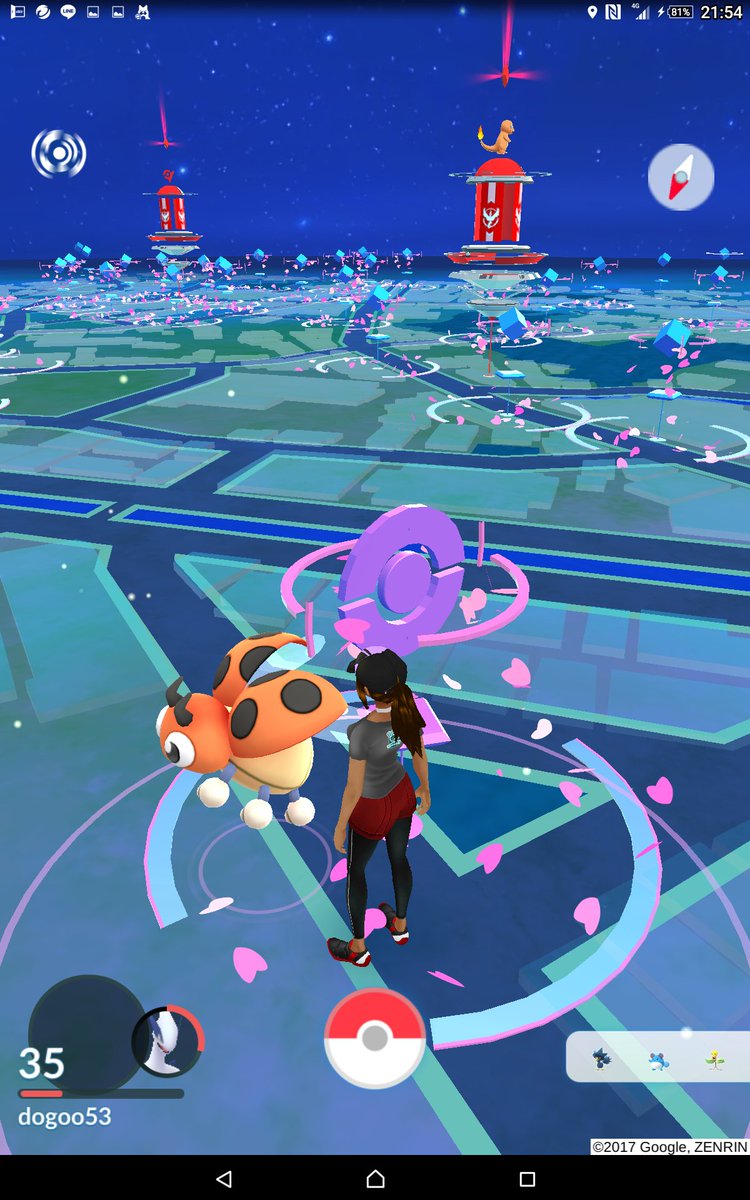 イングレスag ポケモンgoで沖縄を花吹雪に沈める Charingress Tokyo