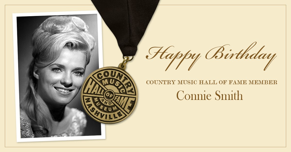 Help us wish a very happy birthday to Country Music Hall of Fame member Connie Smith! 