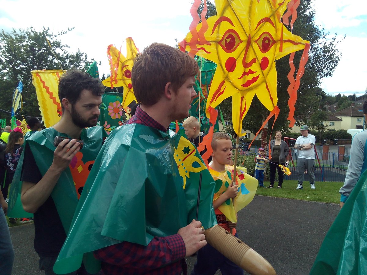 _Streetestra's tweet photo. Scenes of #streetestra from the Energise Festival Street Procession/Carnival. A first for @welshhousefarm and the local community https://t.co/Bb1fYhAMUK