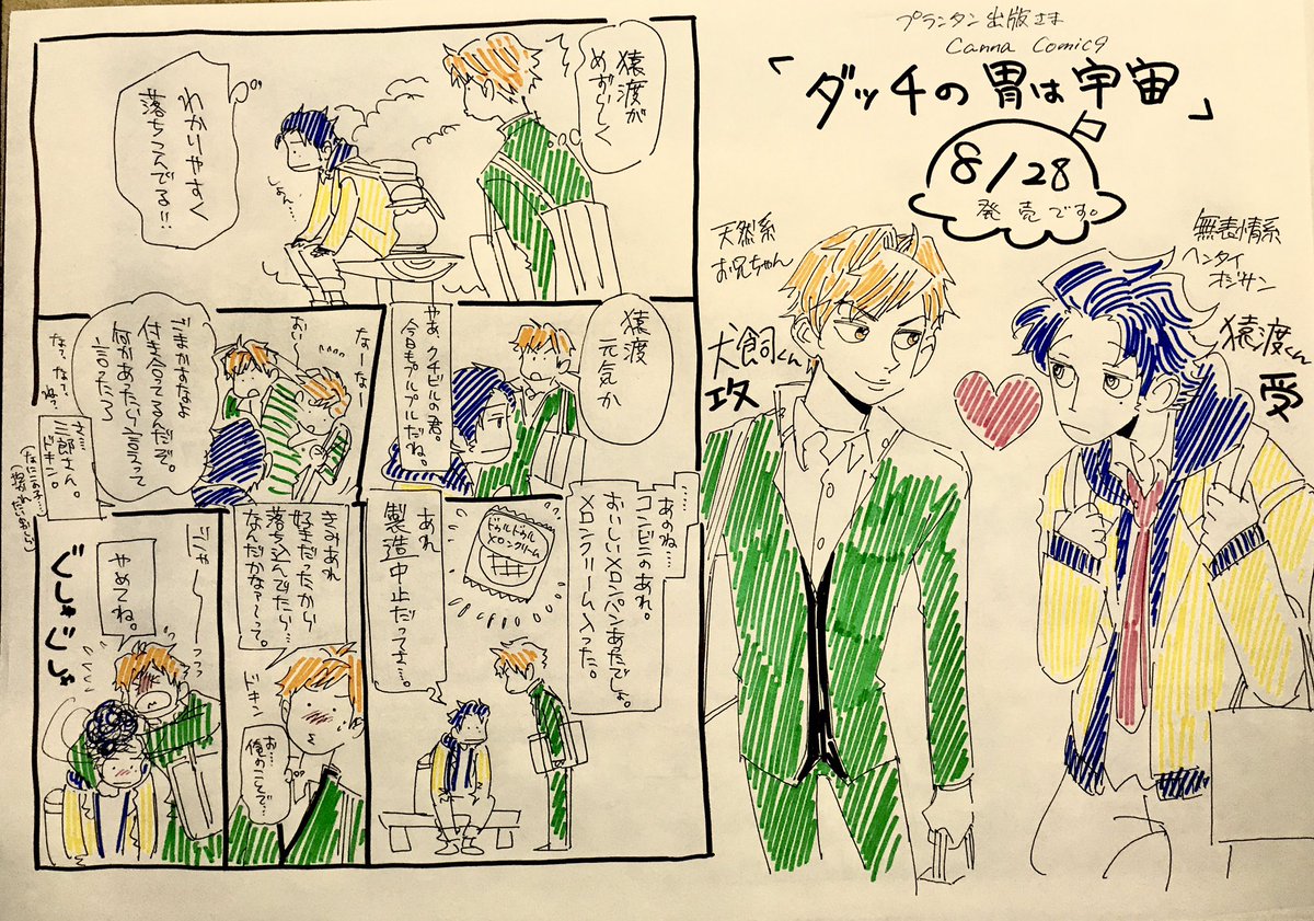 こんな空気の2人がいちゃいちゃしてる漫画です 