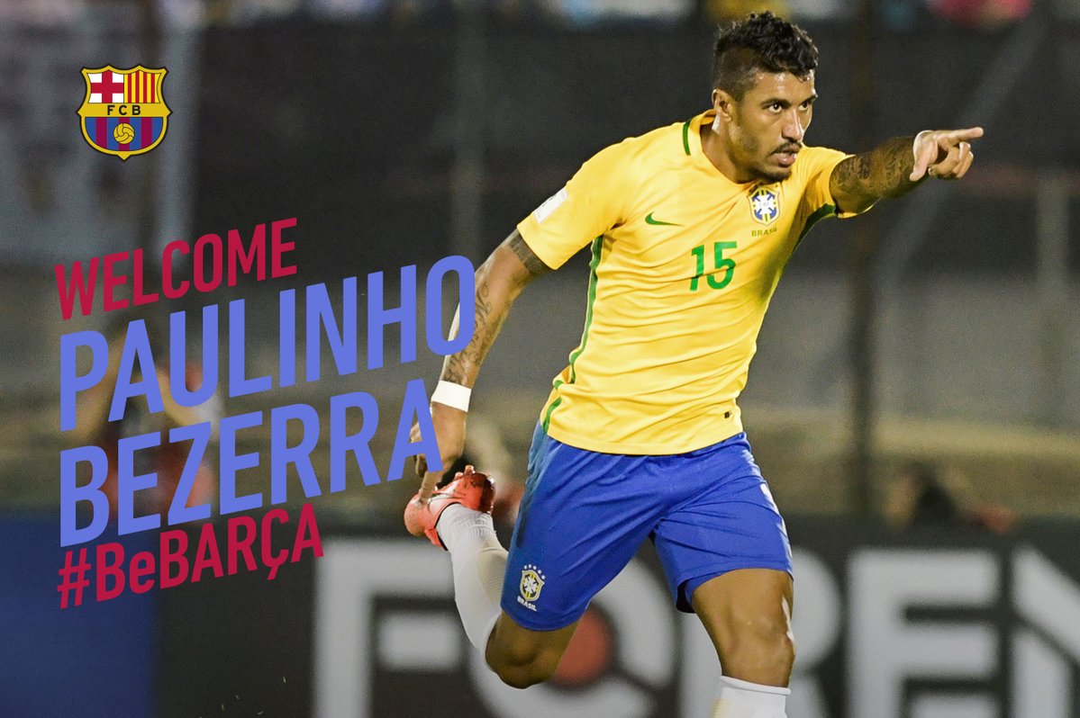 PanamaAmerica's tweet photo. .@FCBarcelona_es Paulinho Bezerra, nuevo jugador del FC Barcelona
👋 ¡Bienvenido Paulinho!
🔵🔴 #BeBarça #ForçaBarça
#DeportesPA https://t.co/JDg54EDaEy