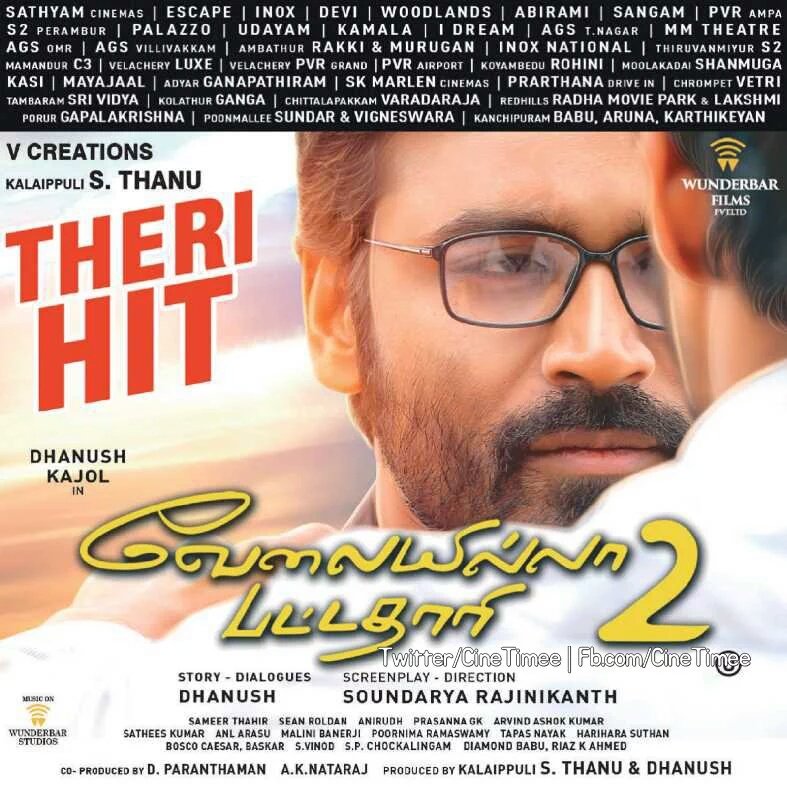 Its__Kavi's tweet photo. #VIP2 #VIP2SuperHit #VIP2GrandOpening #VIP2MassHit #vip2therihit #VIP2MEGHAHIT #VelaiillaPattadhari2
#வேலையில்லாபட்டதாரி2
@dhanushkraja 😎 https://t.co/pfvhFOjYHP