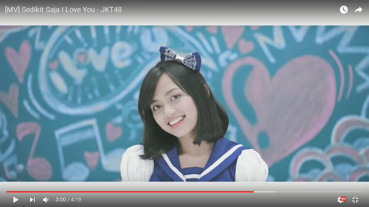 fahryan06's tweet photo. sapaaaaaaa:') akhirnya:') semoga kedepannya bisa masuk mv jeketi lagi, ya! good job sayang :v @Shafa_JKT48 @shafantastic https://t.co/tzgxXFYCWq