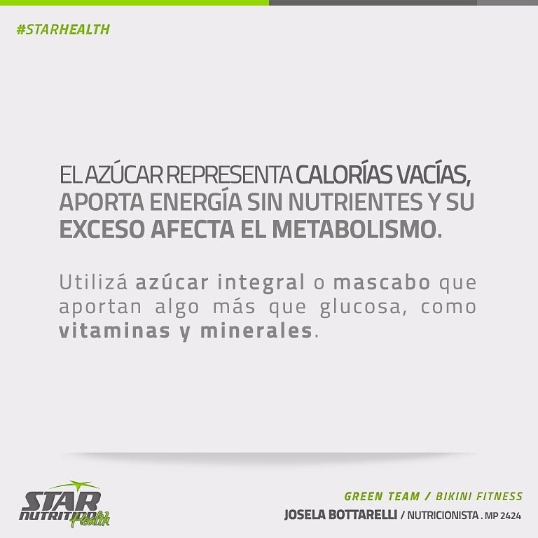 StarNutritionok's tweet photo. El azúcar representa calorías vacías, aporta energía sin nutrientes y su exceso afecta el metabolismo. #StarNutrition #StarHealth https://t.co/vQyjdBftBG