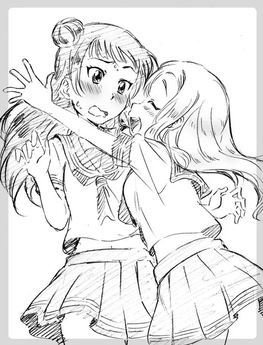 NHKでラブライブサンシャインが放送していたので、今までラブライブを観たことなかった私は『ふ～ん、これがラブライブか～、へ～?』みたいな感じで視聴していたら…んあ～!たいへん良かった～!がんばってる～!そして勢いで描いた～!善子と花丸ちゃん推せる～!来週も観る～!ってなりました。 