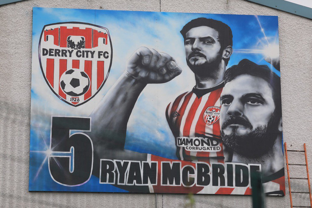 First look at the unveiling of @RMcB5Foundation mural.