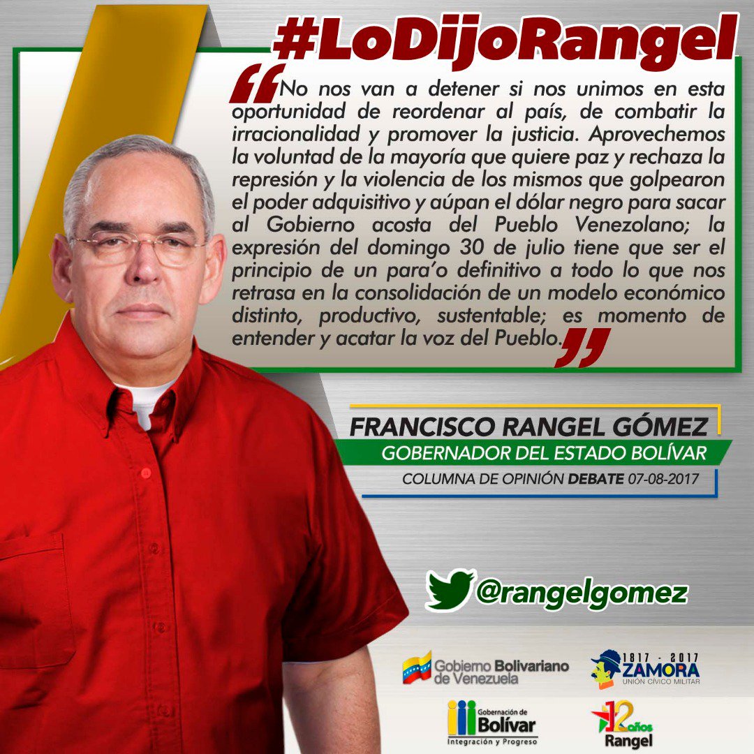 Gaby_07's tweet photo. Gobernador @rangelgomez: VENEZUELA EXIGE ORDEN https://t.co/DiuLl8dD6O  #Opinión  #AquíEstáElTrabajo #AquíEstáLaGestión https://t.co/yOAiHBNEMA