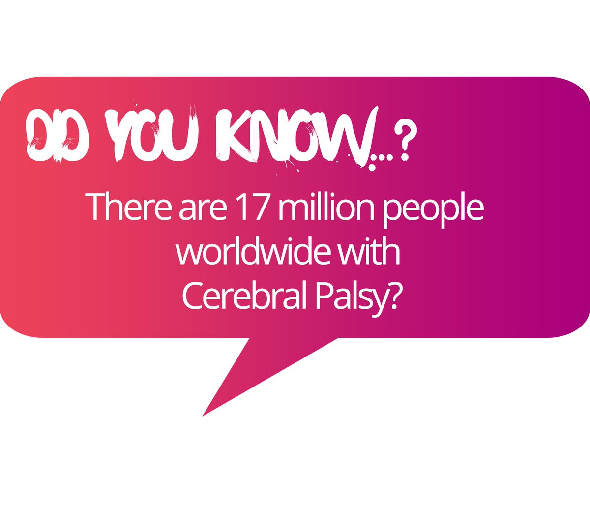 rainbowhubnw's tweet photo. #RainbowHouse #DisabilityFact - We help children & young people with #CerebralPalsy #CP https://t.co/BPveWBIgjk