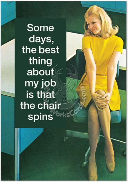 SharonOnTopic's tweet image. Don&apos;t you just love spinny chairs!? Swivel Chair Picture Birthday Greeting Card Ephemera, Inc. buff.ly/2w3BruD