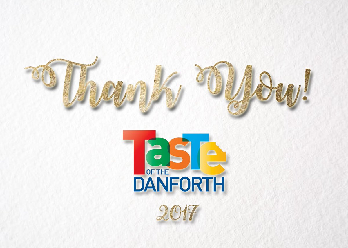 Thank you to everyone who came and supported #TasteoftheDanforth this year!!