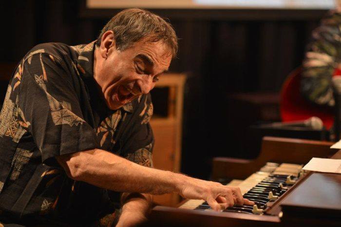 Tony Monaco making fine music on the organ and Ben Sidran singing and playing the keys, Happy Birthday! 