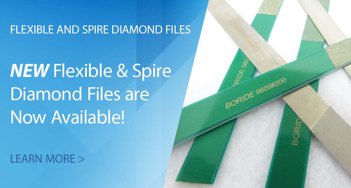 BorideAbrasives's tweet photo. Flexible & Spire #DiamondFiles are available NOW! Visit https://t.co/MyxOvJsyDN to learn more about these new, unique #moldpolishing tools! https://t.co/vUnBT3G8kz