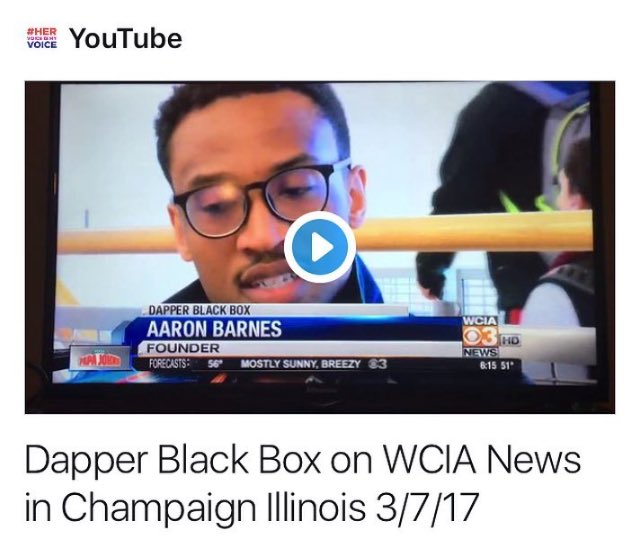 dapperblackbox's tweet photo. @WCIA3Anthony You need a #DapperBlackBox on us! Saw you on @WCIA3 this morning at @charterfitness https://t.co/H9PR2u4JQH