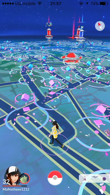 イングレスag ポケモンgoで沖縄を花吹雪に沈める Charingress Tokyo