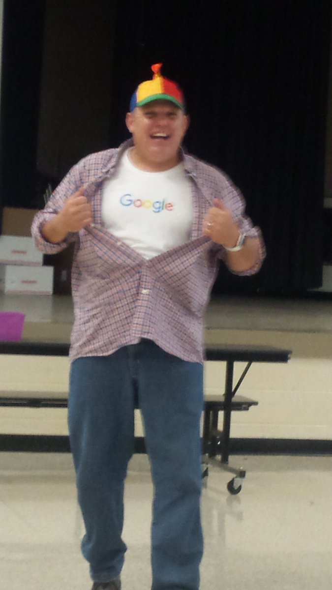 bharoff's tweet photo. Super Google man is here to save PMS. #lex1darestoteach #leadershipmatters #lex1prepares https://t.co/6tD3egbtOV