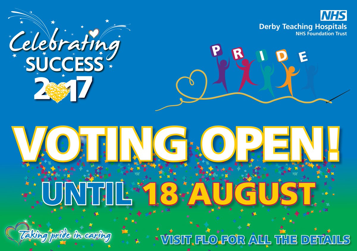 UHDBTrust's tweet photo. Have you voted for your favourite Celebrating Success PRIDE entry yet? You have until THIS FRIDAY to cast your vote! #CS2017 https://t.co/wKxNOTDWq7
