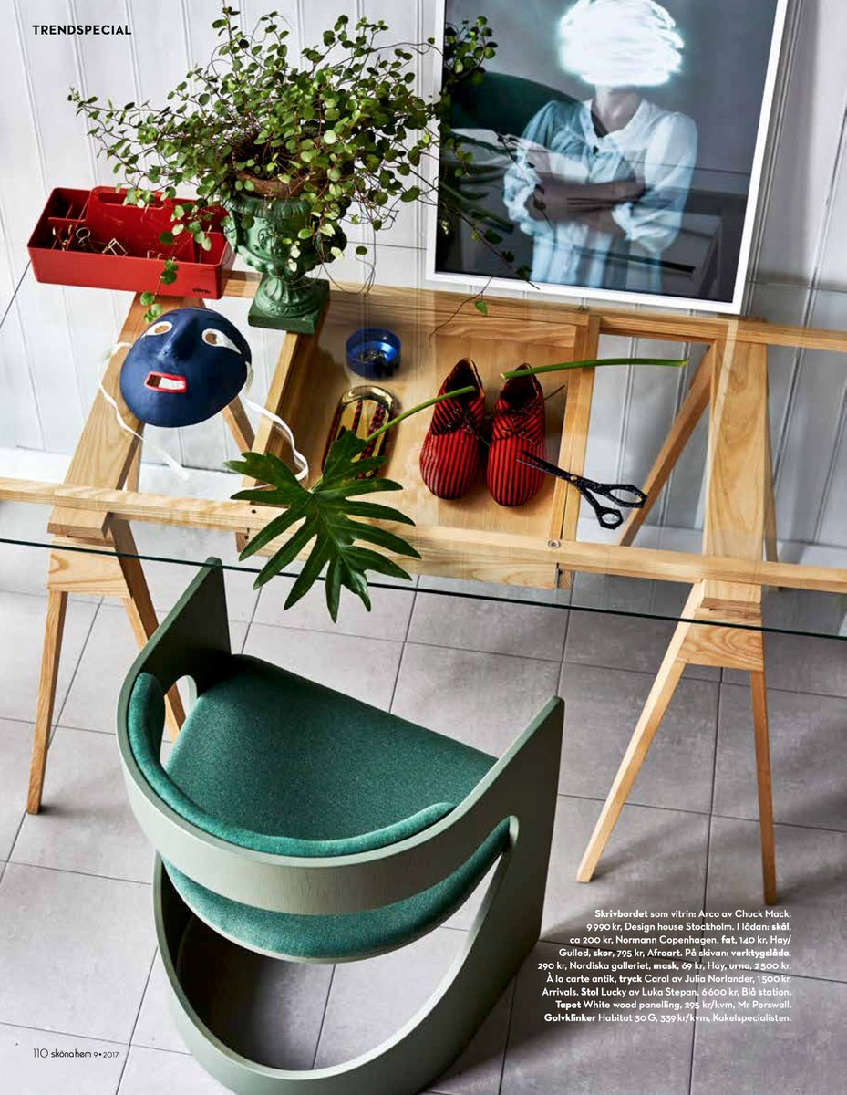 The new but timeless chair Lucky designed by Luka Stephan featured in the latest issue of Sköna Hem | @skonahem | Photo: Martin Cederblad