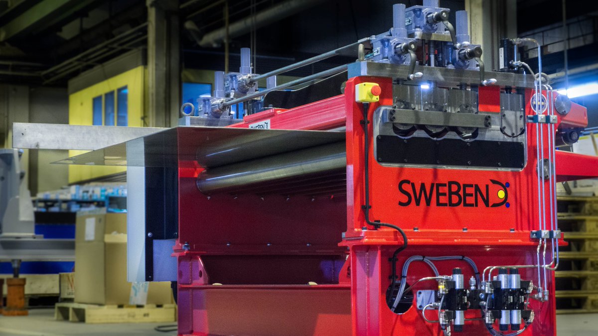 #RecentProject - a cutting edge horizontal plate straightener for Kaukora Oy of Finland #swebend swebend.com/swebend-create…