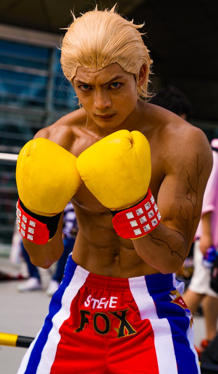 かわうそ On Twitter あおさん Ao Cos3 鉄拳 スティーブ フォックス 肉体はもちろん この眼光がスゴイ 目ヂカラだけで熊くらい殺せそうな闘う男の目があってこそのこのハマリ具合である C92