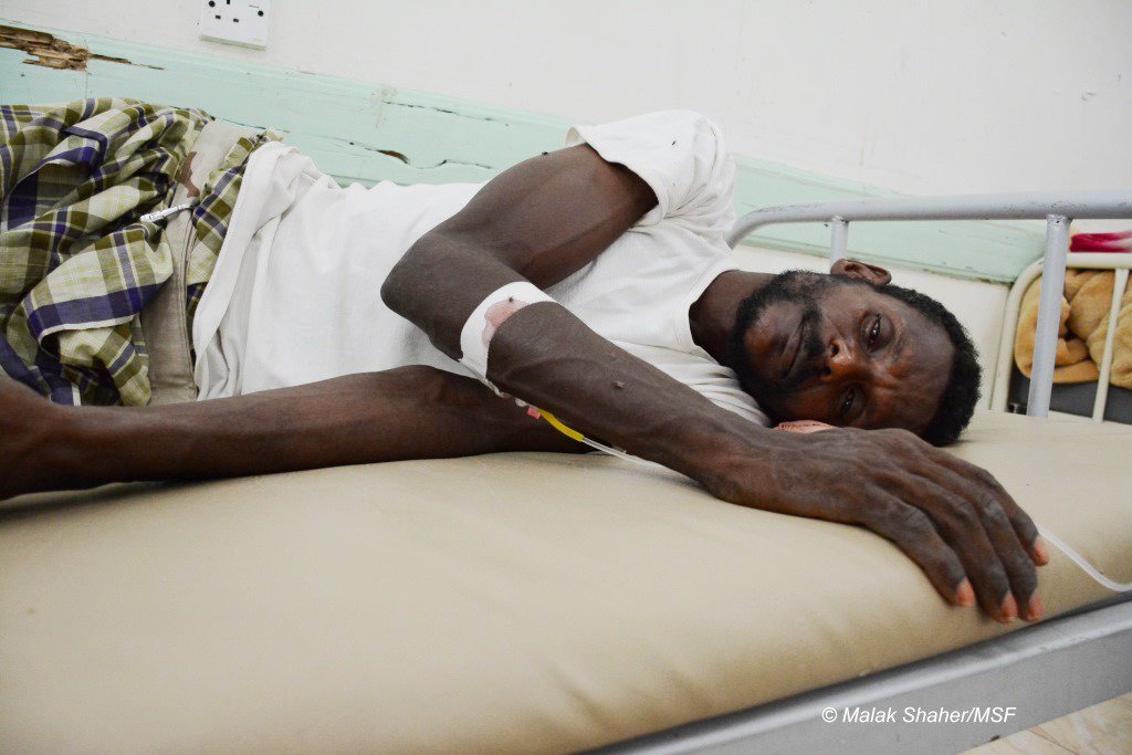 msf_yemen's tweet photo. .@MSF: Patients tell us they are struggling to find money to pay for the journey to the nearest hospital. #Yemen #Cholera https://t.co/j8NRzK2FZA