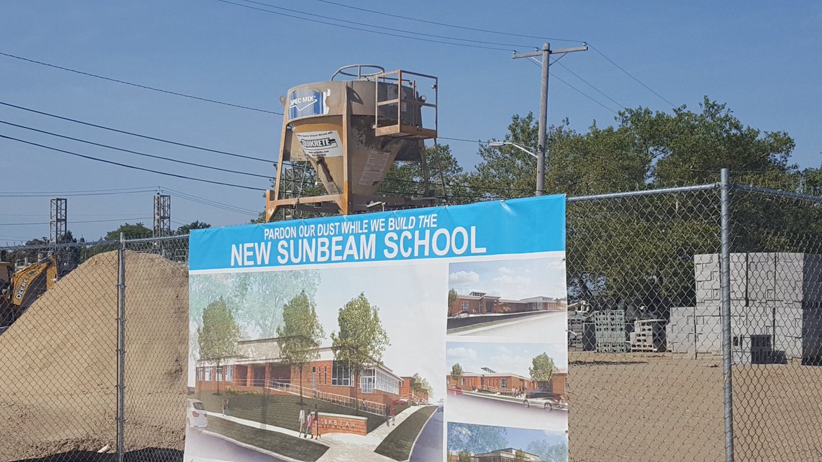 Outside of the building is construction of the new <a href="/CLEMetroSchools/">Cleveland Metropolitan School District</a> Sunbeam School. Inside, learning has already begun. Welcome back CMSD!