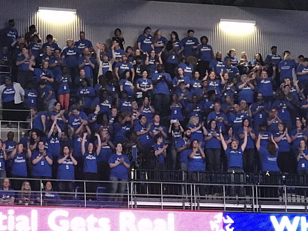 arunblsu's tweet photo. H O U S T O N!!!! @SamHoustonHS teachers represent!!! #AISDConvocation2017 #wherepotentialgetsreal https://t.co/VDKvIo3Itf