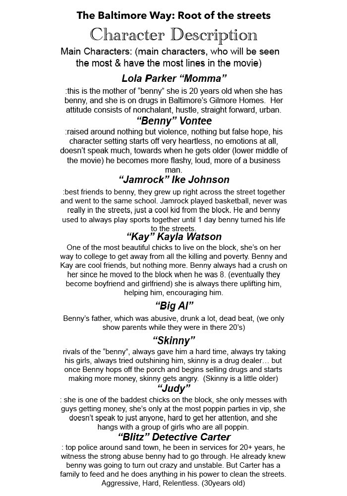 DionneMilli's tweet photo. @ImVontee CASTING CALL IN THE 

DC / MD / VA AREA!!! 

HERE ARE THE CHARACTERS !!! COME OUT &amp; JOIN!!

#TheBaltimoreWay | MOVIE!!! https://t.co/vDyUrPn1sF