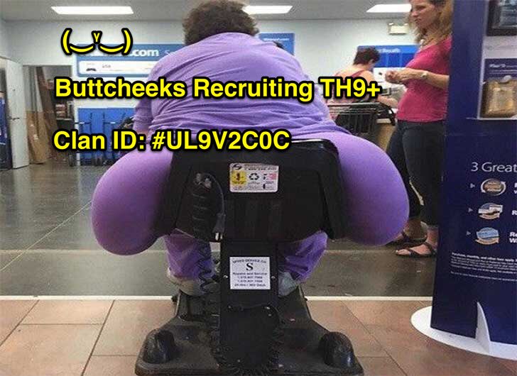 Slide in buttcheeks and check us out!!