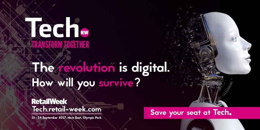 Putting the most disruptive tech firms under spotlight! Thrilled to host <a href="/RetailWeek/">Retail Week</a>'s #tech event in Sept. Tickets: bit.ly/2oNgjBu
