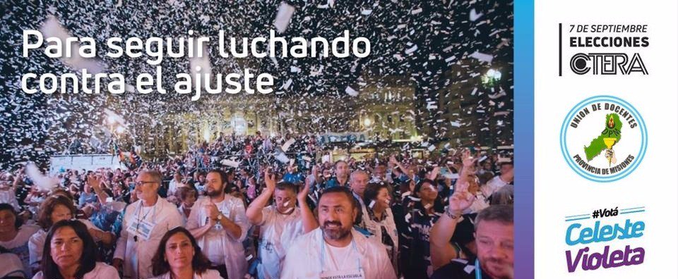 El 7 de septiembre desde Misiones #votocelestevioleta  

<a href="/mariluleverberg/">Stella M Leverberg</a> <a href="/udpm_misiones/">UDPM</a>