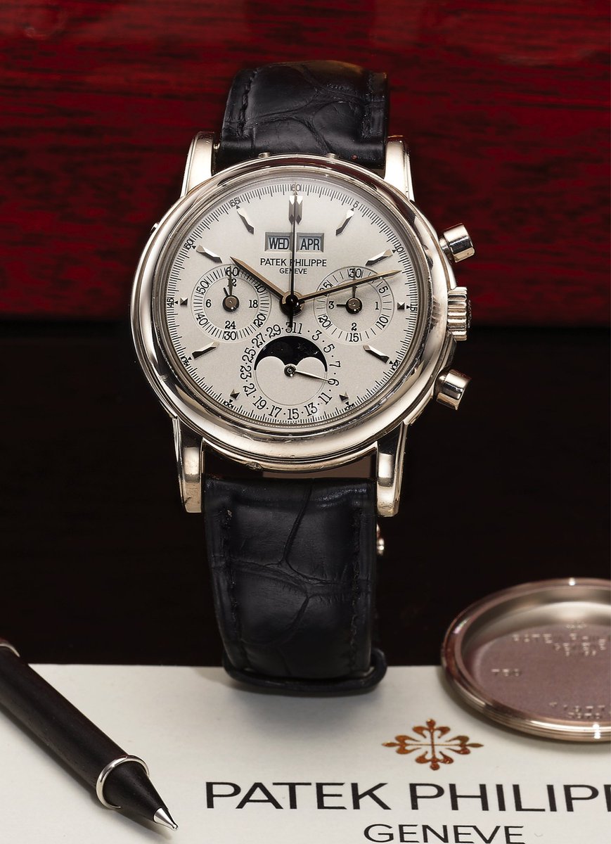 #PatekPhilippe Ref. 3970 in white gold sold for $105,750 in <a href="/Antiquorum/">Antiquorum</a> NY auction. Have a watch to sell? Call us at (212) 750-1103.