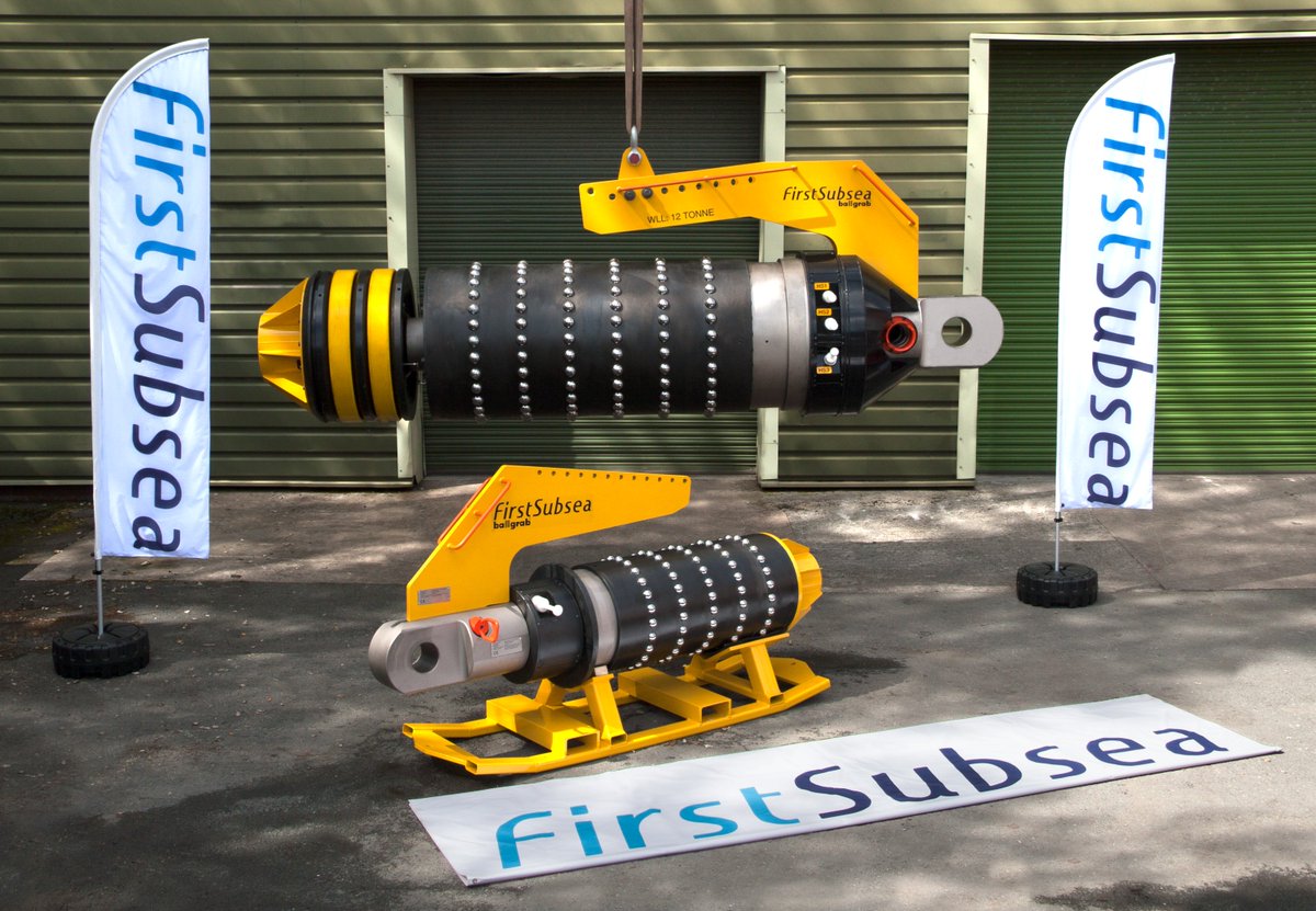 FirstSubsea's tweet photo. First Subsea Ltd's latest Ballgrab PRT showing a 24" and 42" unit with the 42" one of the largest tools supplied to date https://t.co/JHezqRCxLi