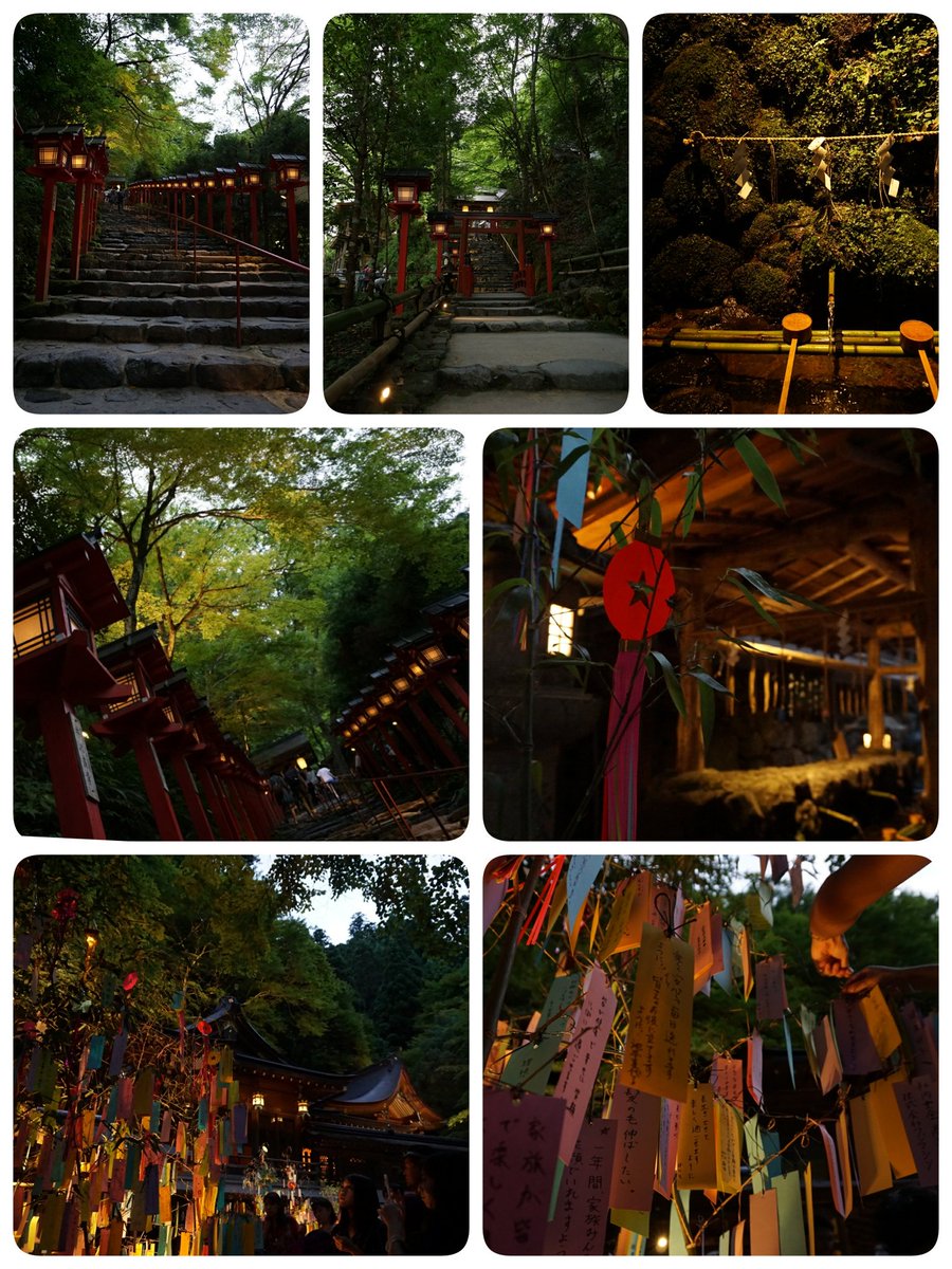 seasky_b's tweet photo. 貴船神社(*´ω｀*)
二度と車では行かない('､3_\)_

涼しくて、水の音が心地よい、綺麗なところでした✩⸜(* ॑꒳ ॑* )⸝
水占いもしました♪

「こんにちは」って参拝したけど、「いつもいい天気にしてくれてありがとうございます」ってお礼言うの忘れてた(；´・ω・) https://t.co/3OenIkLkP5