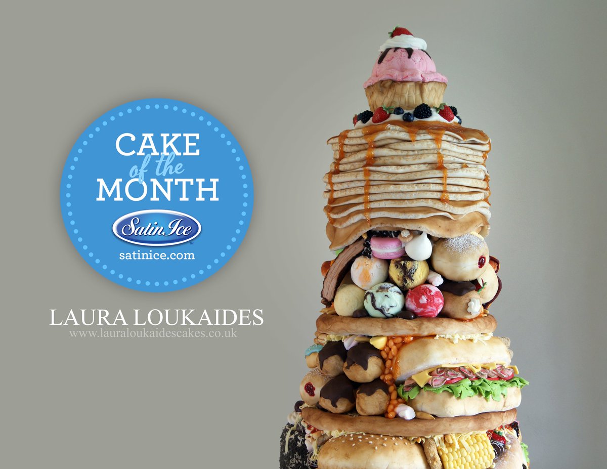 Big thank you to <a href="/SatinIce/">Satin Ice</a> for selecting "The Big Eater" as their #CakeOfTheMonth!! 💙🍰