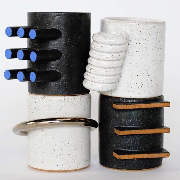 LADesignFest's tweet photo. Organic, architectural, fun and functional. Love these mugs by LA artist/designer #BenMedansky. #mugshotmonday #medanskymugsociety https://t.co/Fk8oHtPp9j