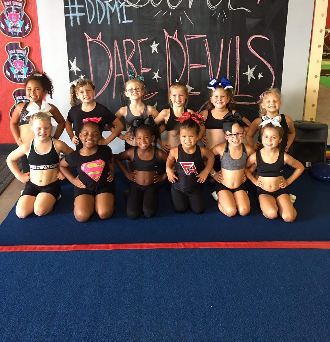 fearless_athl's tweet photo. 3 down, 4 to go! #FearlessChoreographyMonth #Mini1 #DareDevils #Youth1 #YS1 #Senior2 #Rage #beFearless https://t.co/W5TsQHjzYc