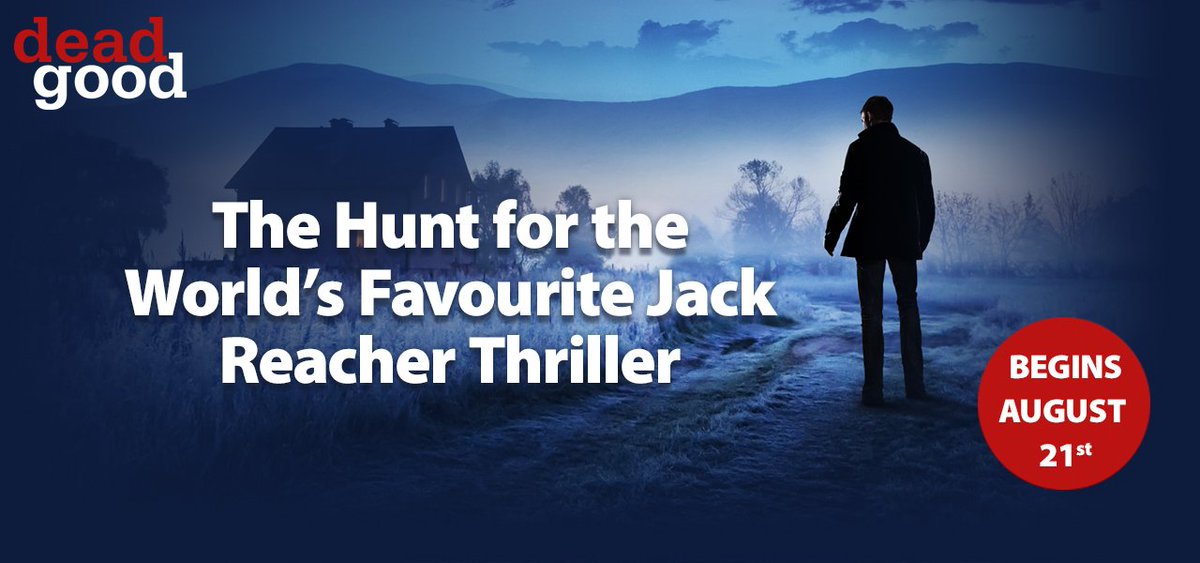 .<a href="/LeeChildReacher/">Jack Reacher Books</a> fans! Next Monday 21st August the hunt for the world's favourite #JackReacher thriller will begin! We can't wait.