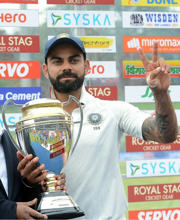 DuttaDebrup's tweet photo. A big Win by the #Indians
White Washed the #SriLankans  3-0
The credit goes to the entire cricket Squad as well as the captain #ViratKohli https://t.co/HDiEKne17a