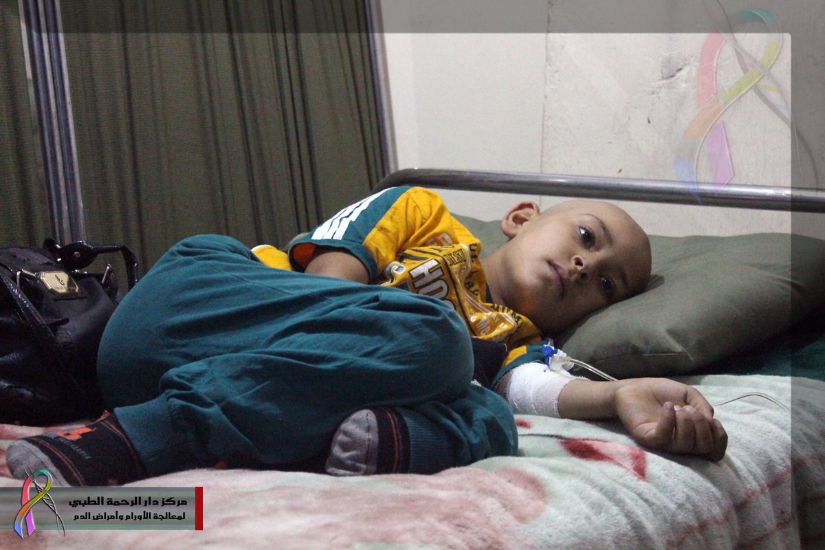 SiegeWatch's tweet photo. There are hundreds of cancer patients still trapped under siege being treated at @daralrahma, the area's under-supplied oncology center. https://t.co/ZRZuyz7y6c