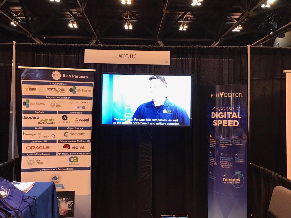 AEECiLab's tweet photo. Come see AEEC and our partner #BluVector at #DODIIS2017 booth 351! https://t.co/Dfi0LRLRrV