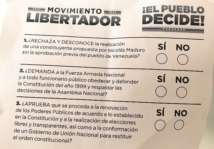 MariaCorinaYA's tweet image. Este fue el mandato del #16J: desconocer TODAS las acciones y decisiones de la fraudulenta constituyente. TODAS.