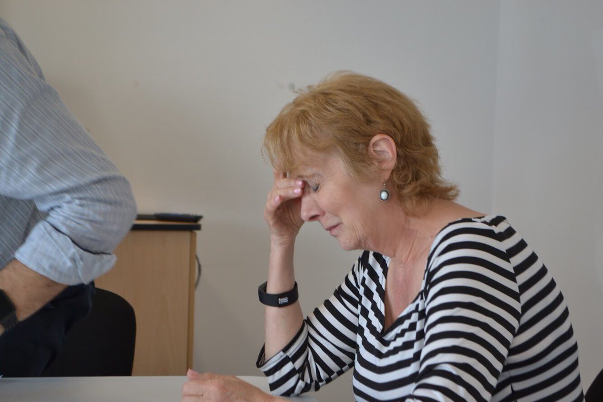 ReedBizz's tweet photo. Toni Brooks playing the role of Linda Dello who is not afraid to stand up against large companies #themockroom #rehearsals https://t.co/suUFr0cgPC
