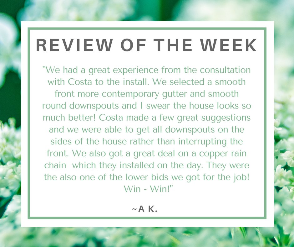 TheRainGutters's tweet photo. Here is today's #review of the week! #raingutters
#raingutterslosangeles #raingutterssantamonica https://t.co/rokOMPsFEc