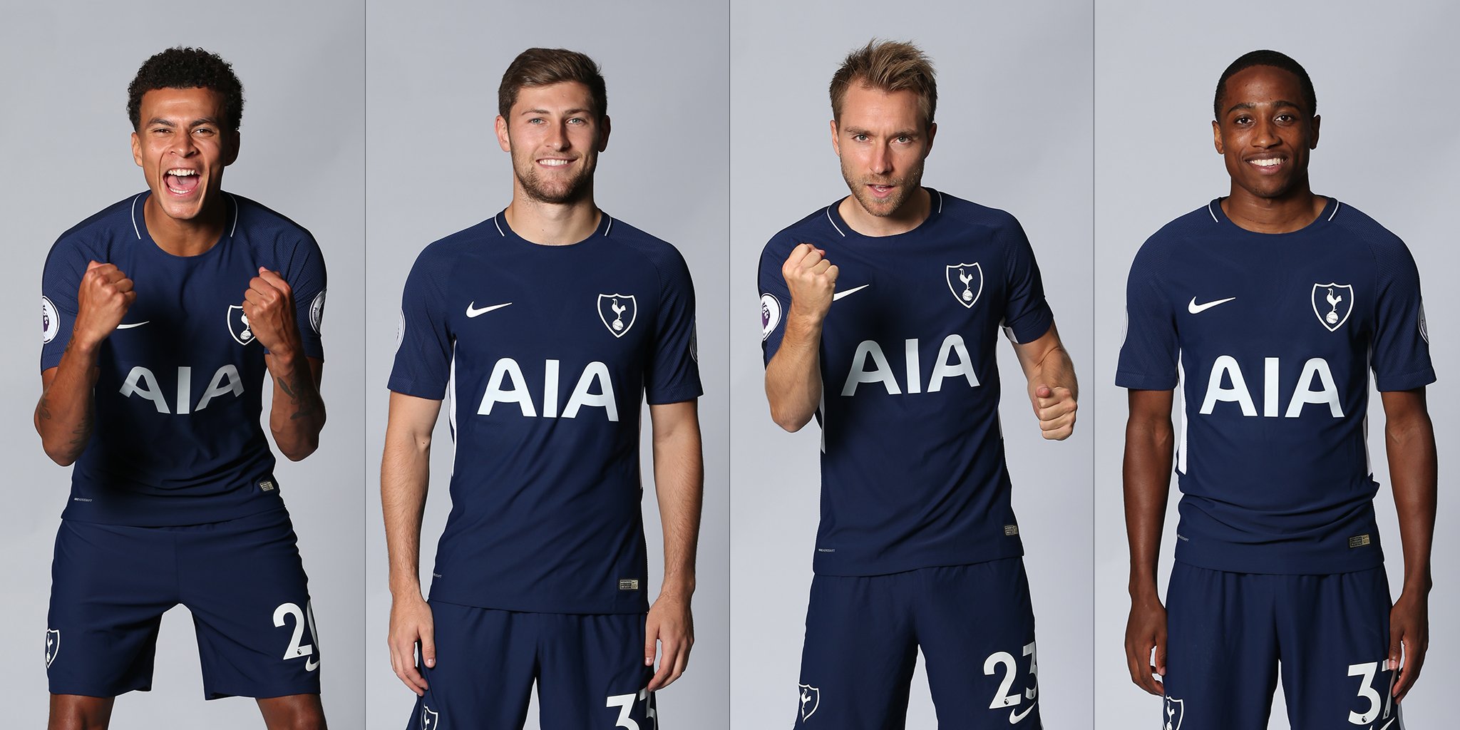 2017/18 Tottenham Away Football Shirt / Old Official Soccer Jersey