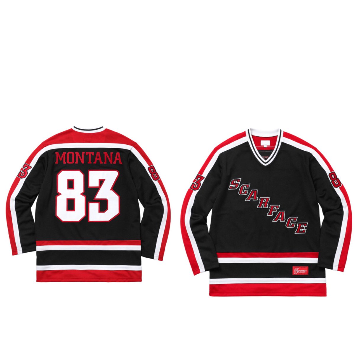 supreme scarface hockey jersey