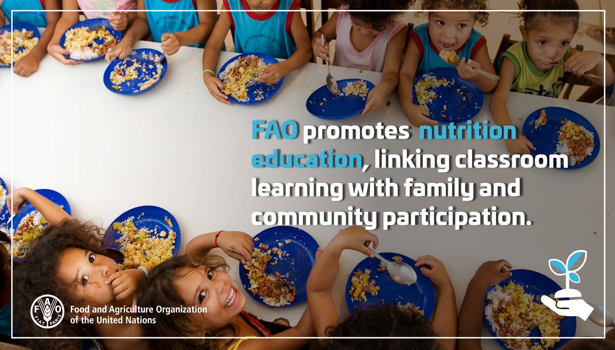FAOKnowledge's tweet photo. Promoting #nutrition through schools can create benefits that extend beyond the classroom. #FAOfacts https://t.co/odJk3gNFWN