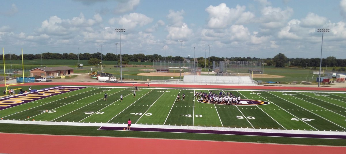 SHSchools's tweet image. First practice on the new football field. Who's ready for football season?