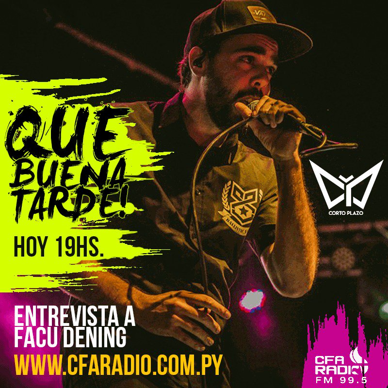 SamudioRuth's tweet photo. @CfaRadio @cortoplazo
Hoy 19hs entrevista a #FacuDng #olvdt en https://t.co/ScSaH5QPtV #quebuenatarde
16 de septiembre #Paraguay https://t.co/3hxzinf5nH