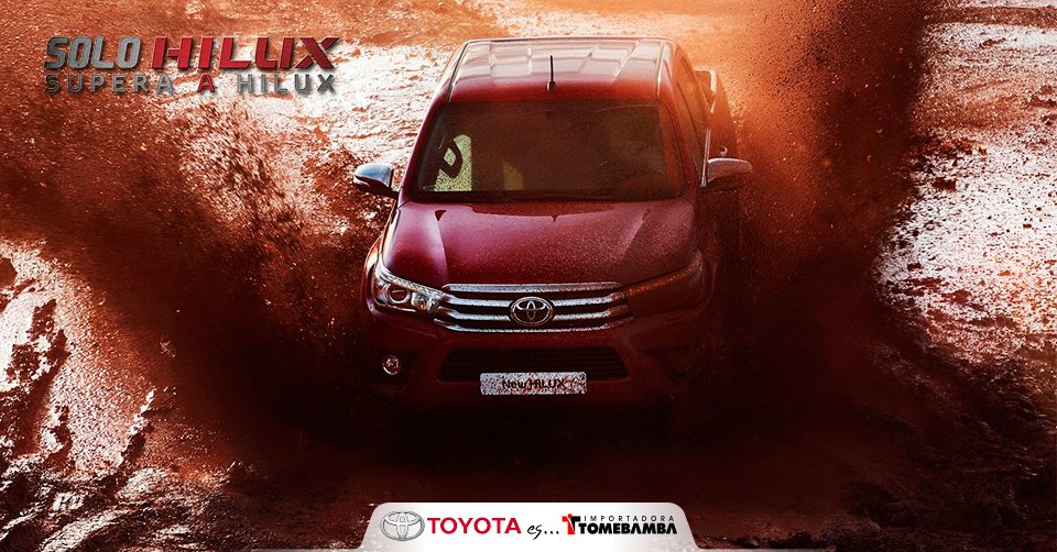 ToyotaTomebamba's tweet photo. ¡Cuando es un todo terreno, lo que sobran son caminos! #Toyotaenacción #ToyotaesToyota #ToyotaesImportadoraTomebamba #MásQueUnAutoMiToyota https://t.co/vbHBWHph6k