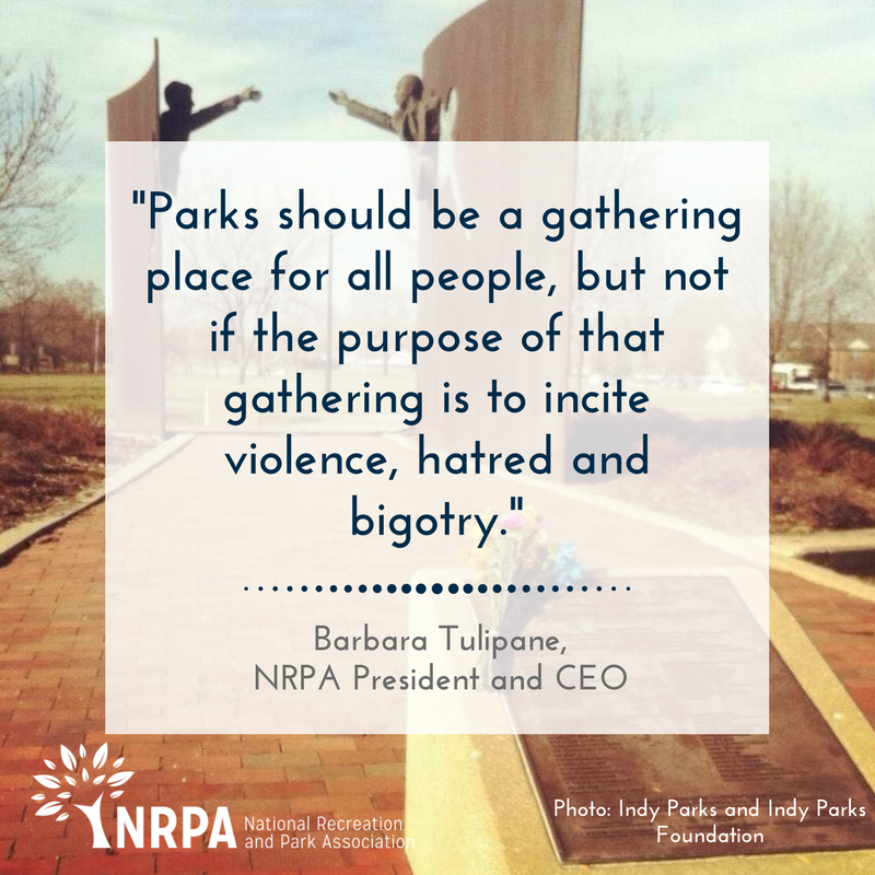 NRPA_news's tweet photo. NRPA Statement on #Charlottesville Violence and Protests: https://t.co/DWoYrZUVjY https://t.co/Xgvu3Wj6bi